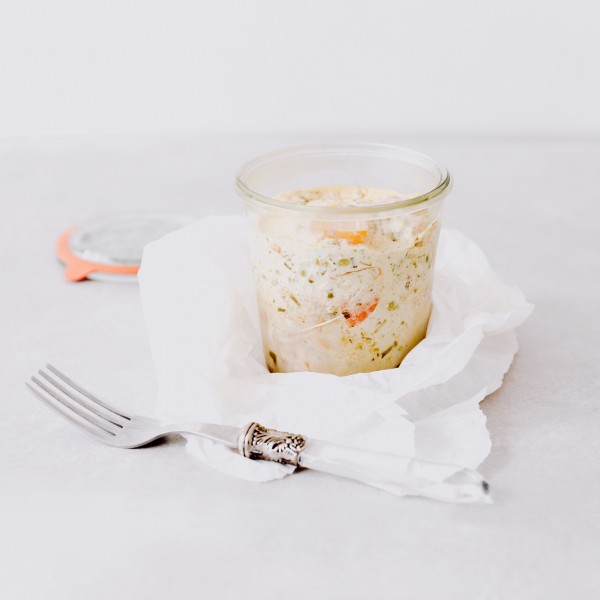 Fleischstrudel mit Schnittlauch-Gemüse